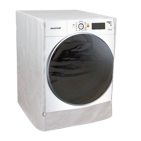 Capa Maquina Lava e Seca Brastemp 10 kg Abertura Frontal Transparente com Ziper