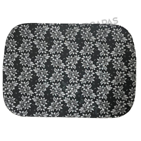 Tapete de Banheiro Emborrachado Oval Estampado