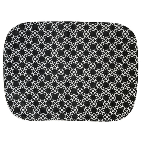 Tapete de Banheiro Emborrachado Oval Estampado